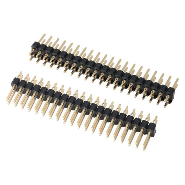 What are the characteristics of pin header and female header connectors?